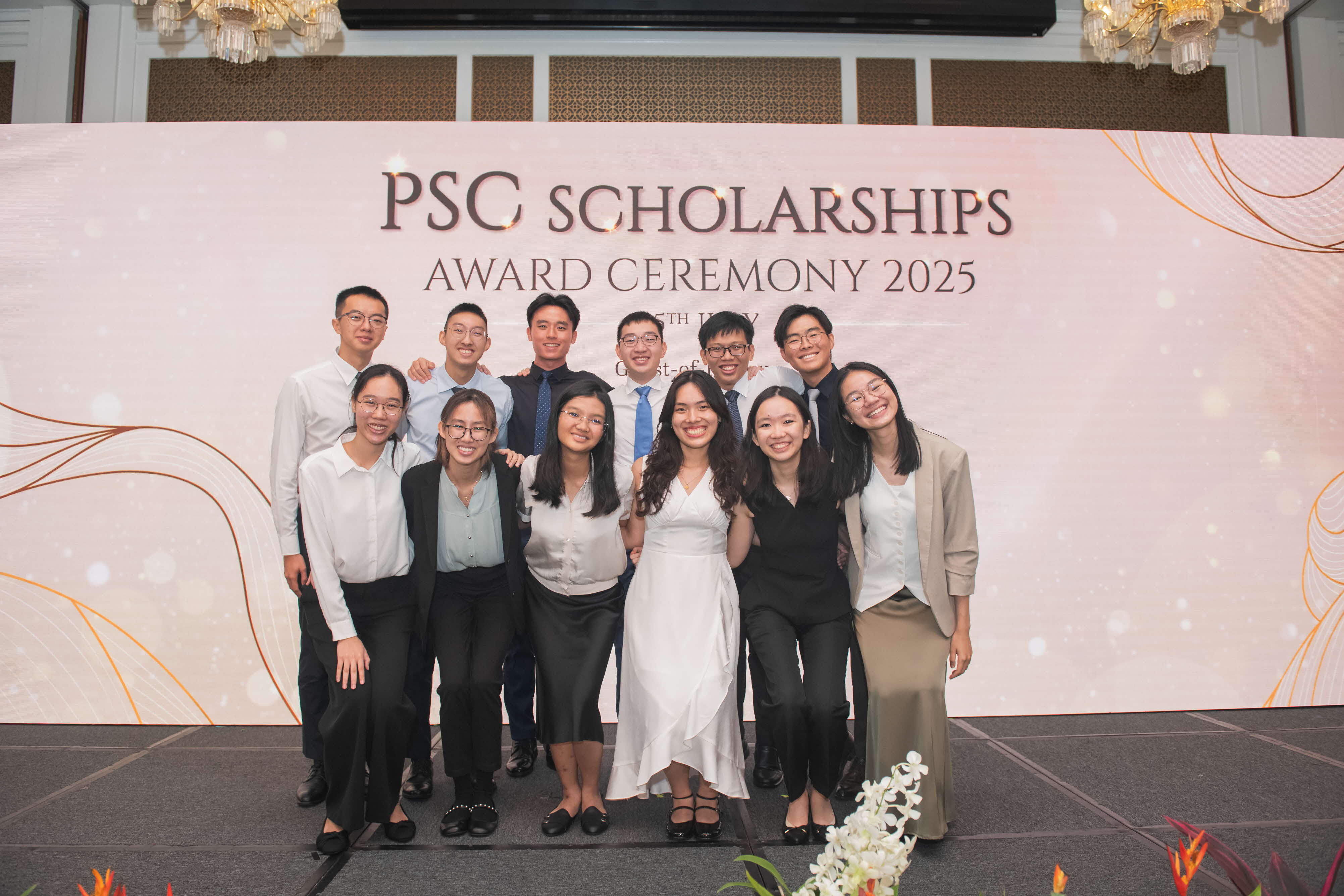 PSC Scholarship awards for the year 2025, group photo of the awardees